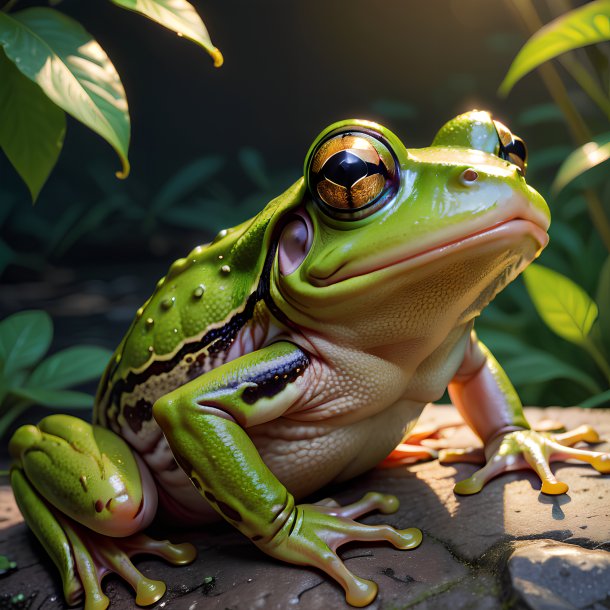 Picture of a resting frog