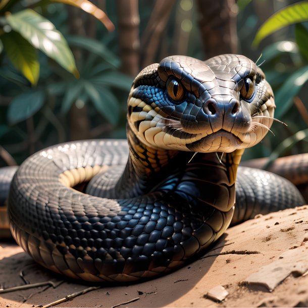 Picture of a resting cobra