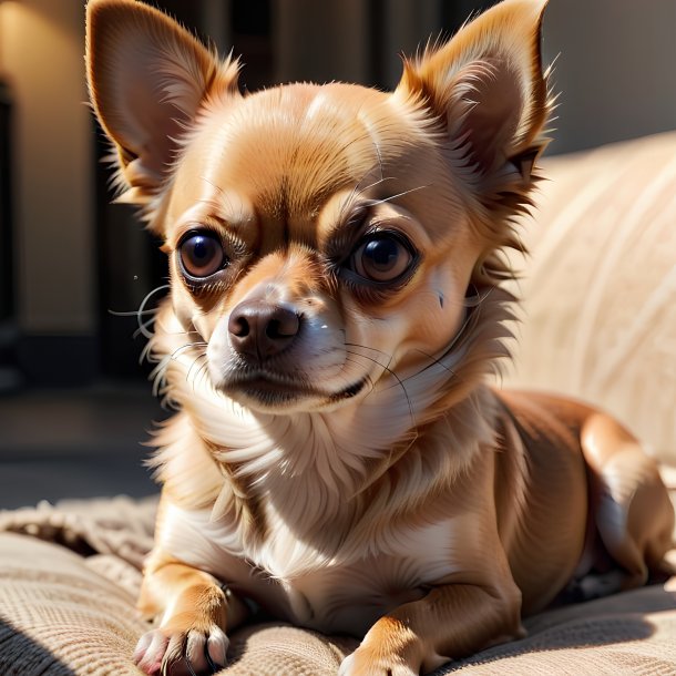 Picture of a resting chihuahua