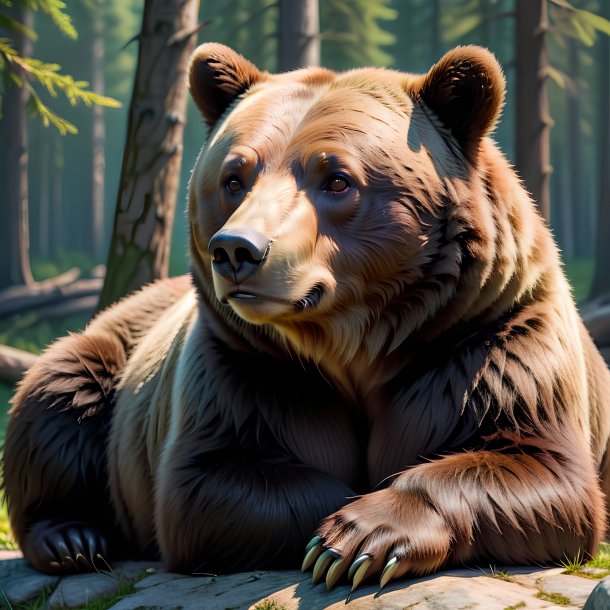 Picture of a resting bear