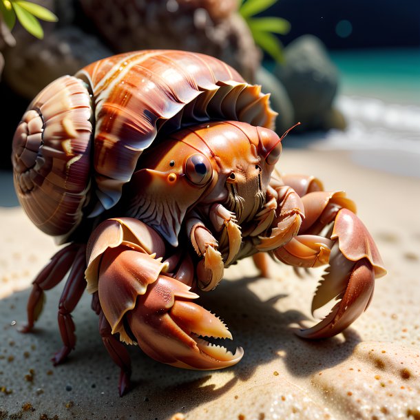 Picture of a resting hermit crab