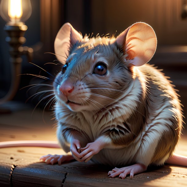 Image d'une souris au repos