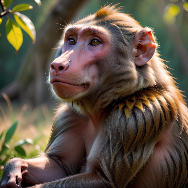 Picture of a resting baboon