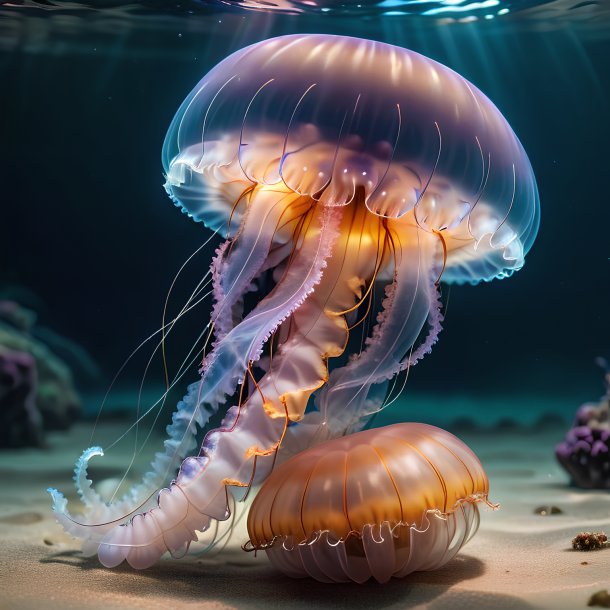 Picture of a resting jellyfish