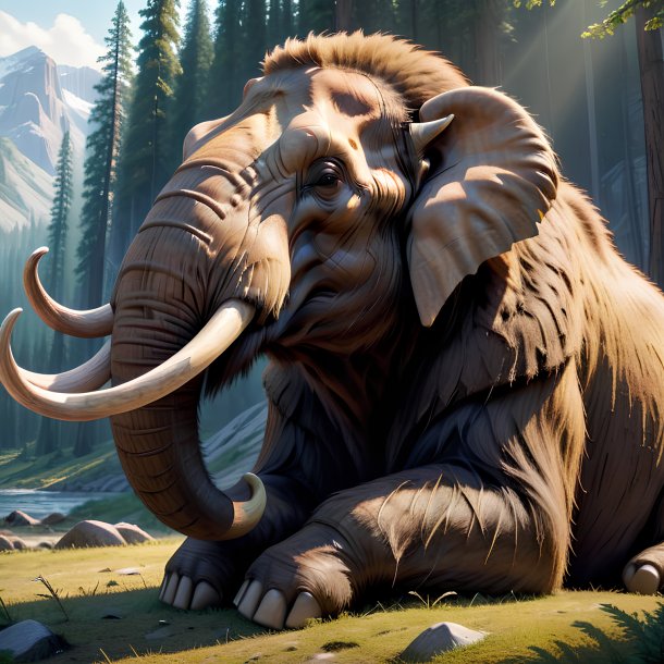 Picture of a resting mammoth