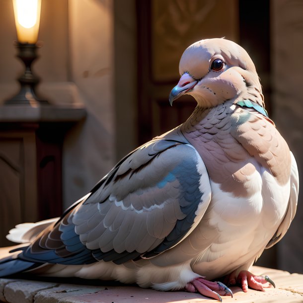 Picture of a resting dove