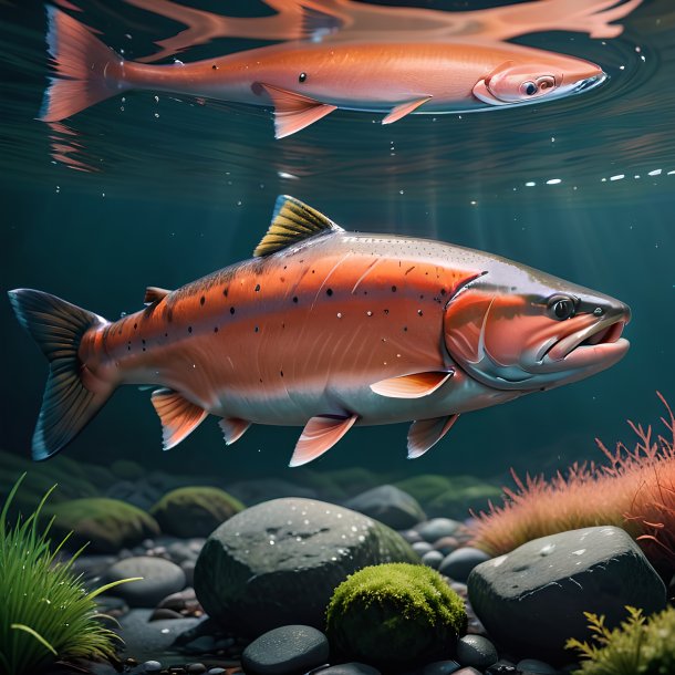 Picture of a resting salmon