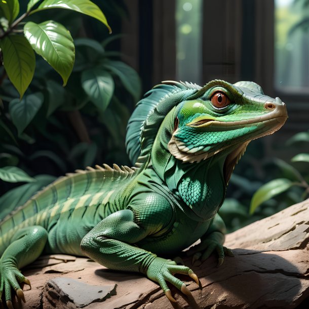 Picture of a resting basilisk