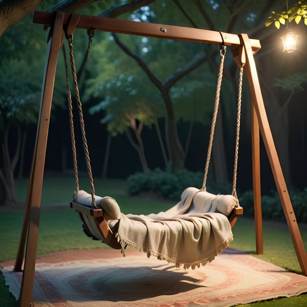 Picture of a swinging on a swing cloth