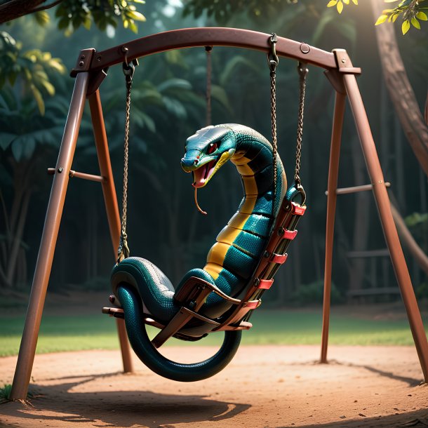 Picture of a swinging on a swing cobra