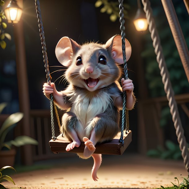 Picture of a swinging on a swing mouse