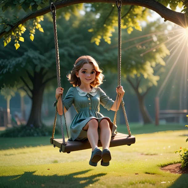 Picture of a swinging on a swing brill