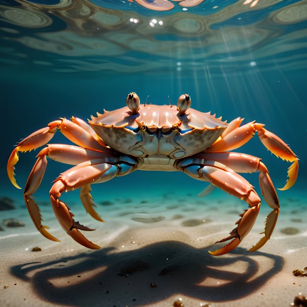 Picture of a swimming crab