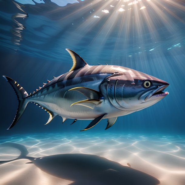 Picture of a swimming tuna