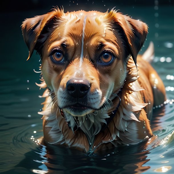 Photo d'un chien noyé