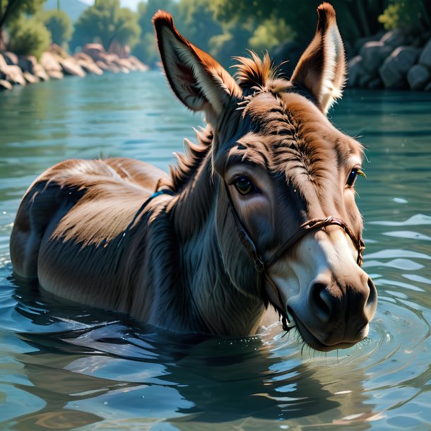 Picture of a drowning donkey