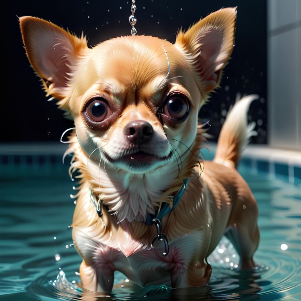 Picture of a drowning chihuahua