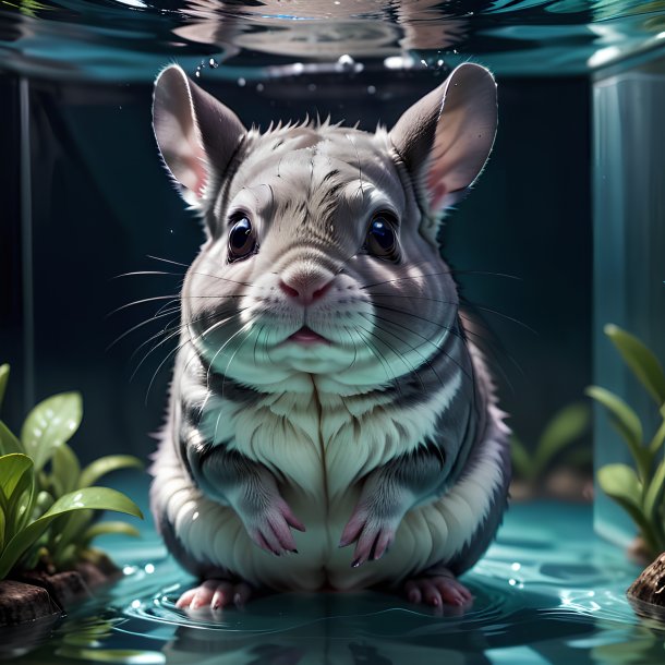 Picture of a drowning chinchillas