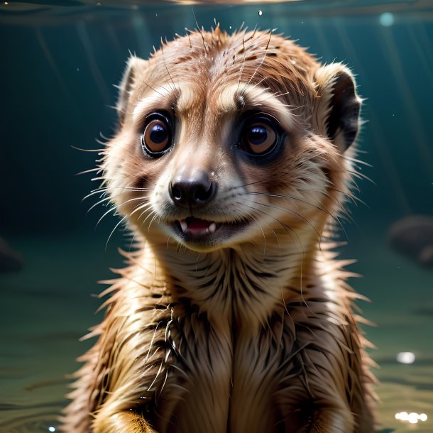 Photo d'un meerkat noyé