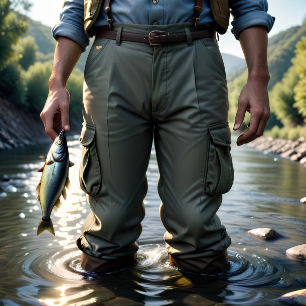 Photo of a sardines in a trousers in the river