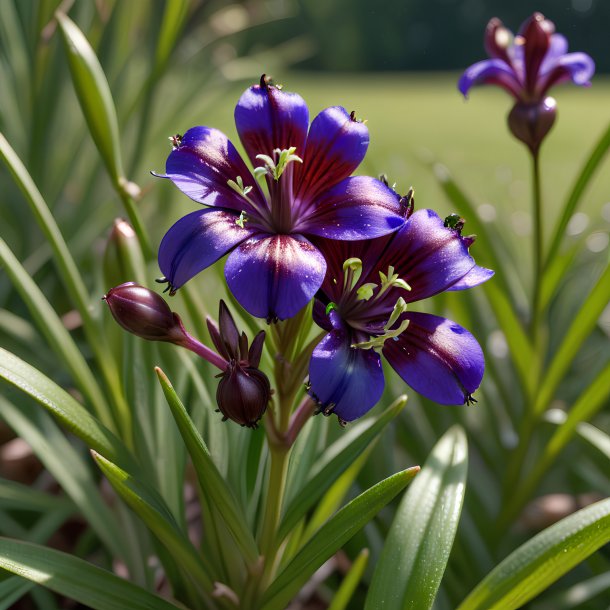 Imagen de una virgen maroon spiderwort