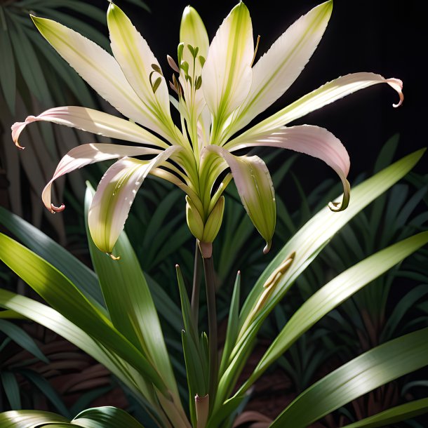 Depicting of a olive hybrid crinum