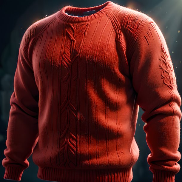 Clipart of a red sweater from stone