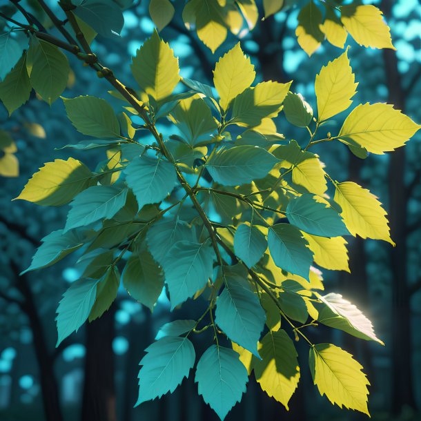 Photo of a cyan linden