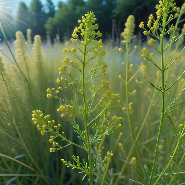 Imagem de um bedstraw de uma senhora aquamarine