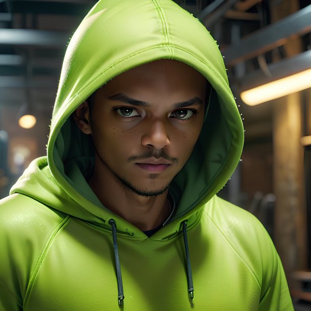 Photo of a lime hoodie from iron