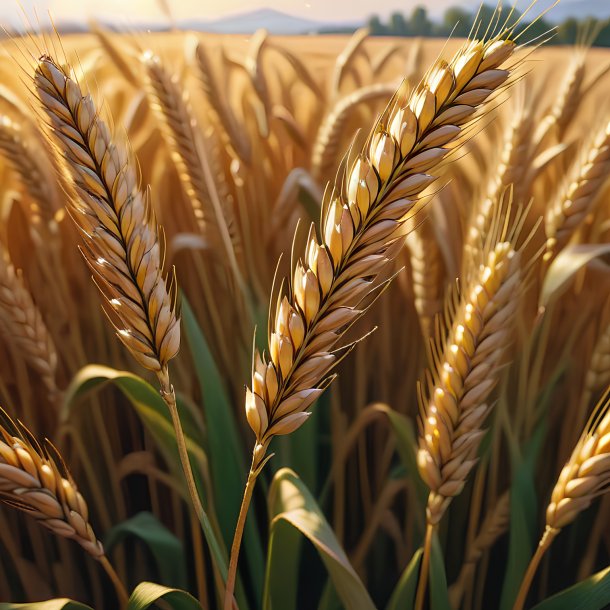 Portrayal of a wheat xyris