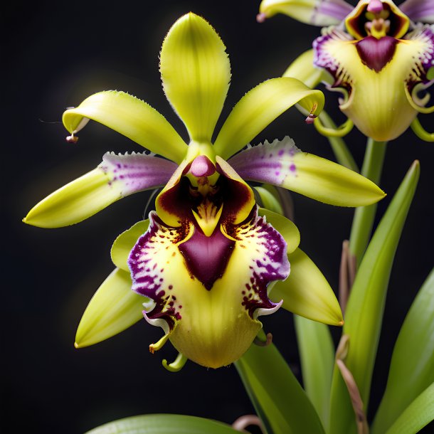 Imagen de una ophrys de lima, orquídea de araña