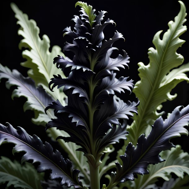 Photography of a black acanthus