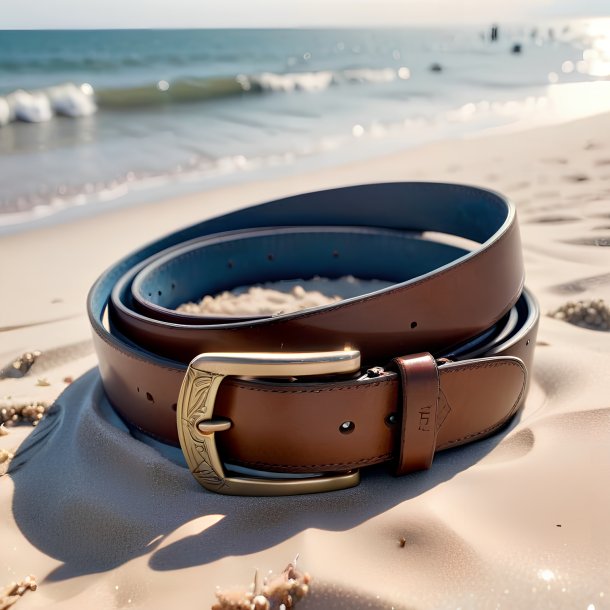 Picture of a mol in a belt on the beach