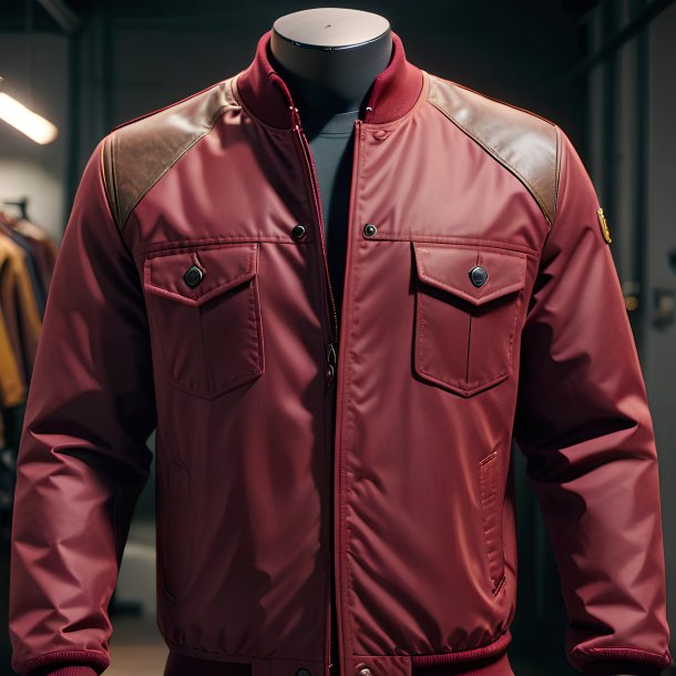 Image of a maroon jacket from gypsum