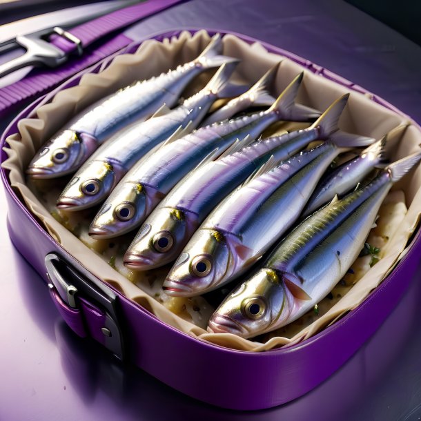 Image of a sardines in a purple belt