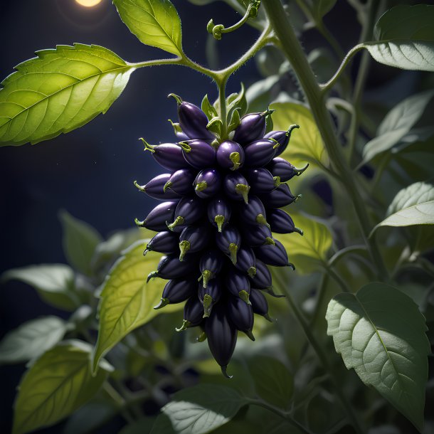 Depicting of a black nightshade