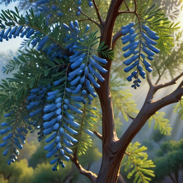 Depicting of a blue acacia