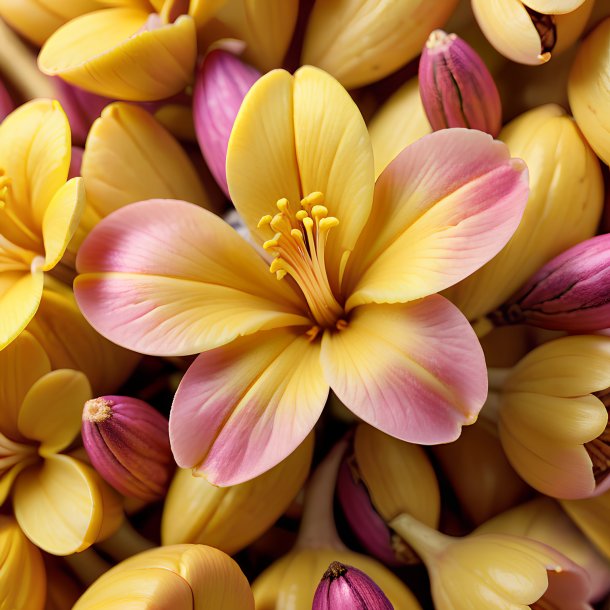 Pic d'un rose de girofle jaune