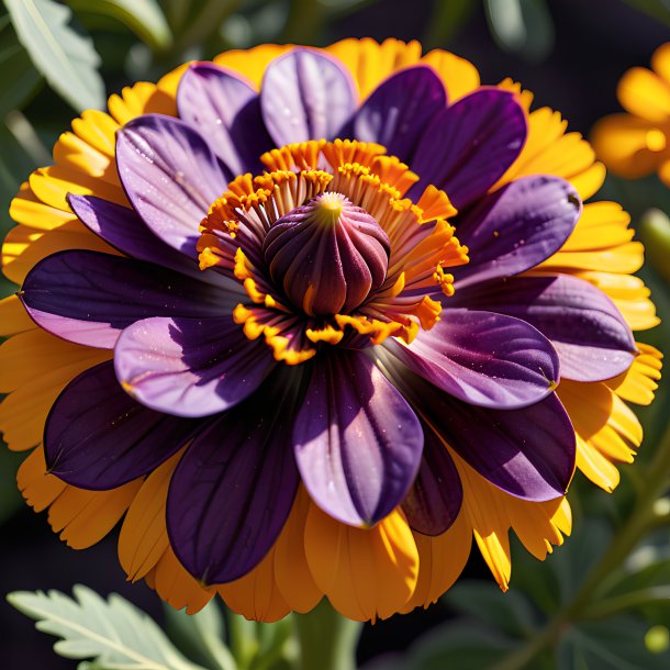 Photography of a purple fig marigold