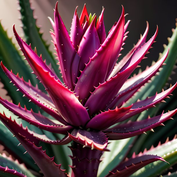 Figura de un magenta aloe