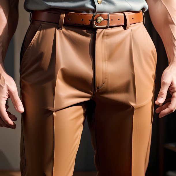 Imagen de un pantalón marrón de papel