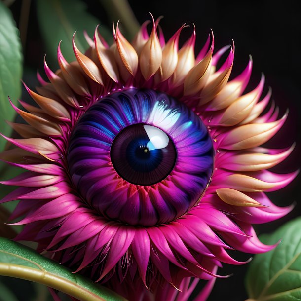 Clipart of a fuchsia pheasant's eye