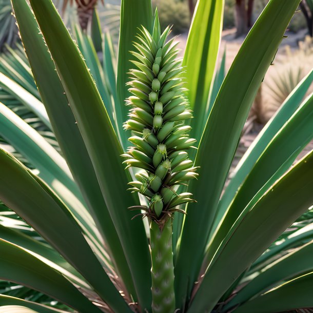 Imagery of a green yucca