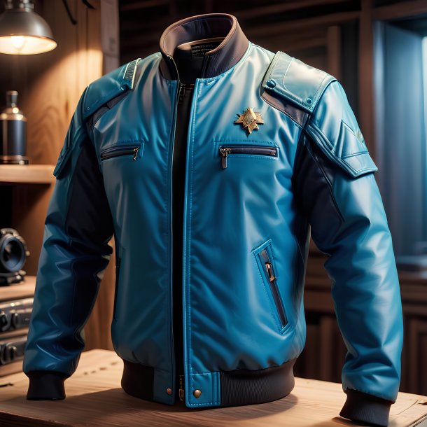 Photo of a azure jacket from wood