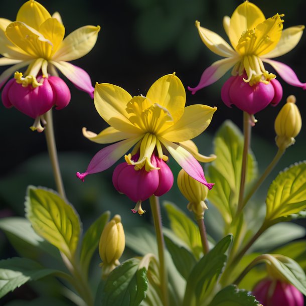 Picture of a fuchsia virginia cowslip