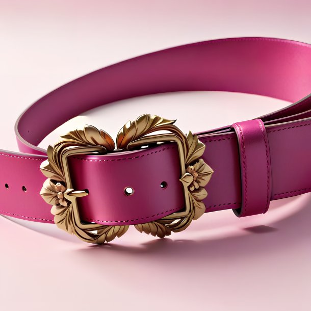 Clipart of a fuchsia belt from paper