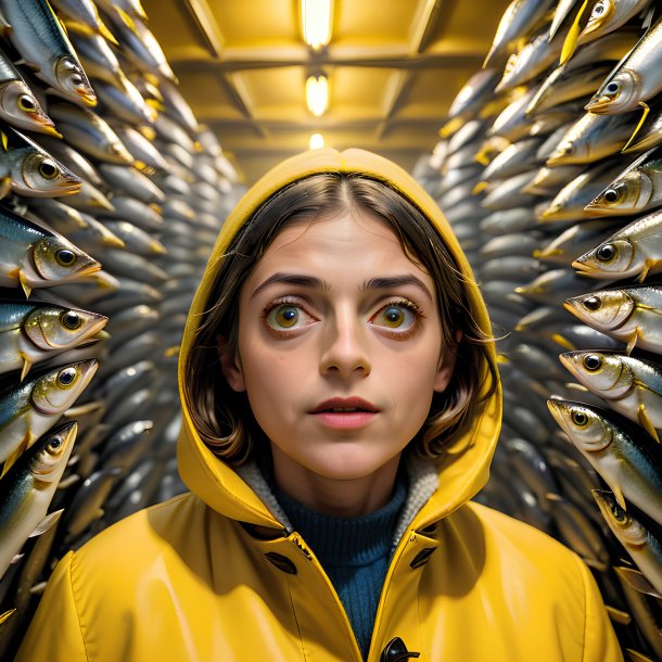 Photo of a sardines in a yellow coat