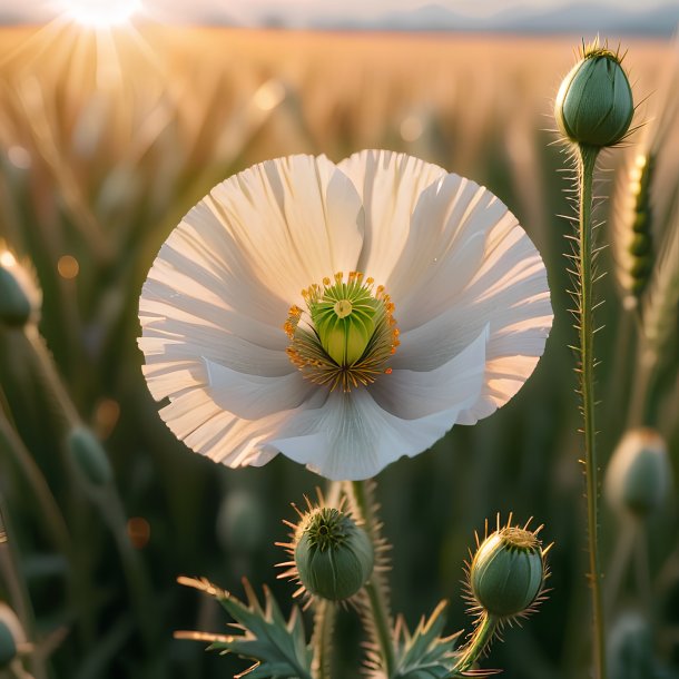 Foto de una amapola espinosa de trigo