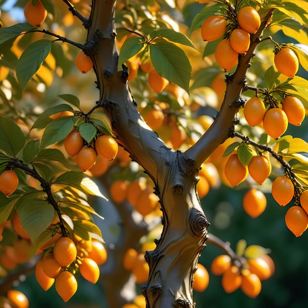 Figure of a orange hornbeam